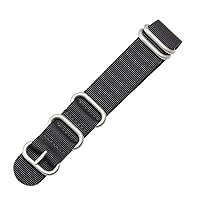 Nylon Black& Army Green For NATO ZULU watchband with stainless steel rings Sport watch strap 18mm 20mm 22mm 24mm