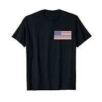 USA Patriotic American Flag Proud American 4th of July Pride T-Shirt