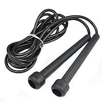 TRIXES Speed Rope - Fast Skipping Rope - Plastic - for Jumping Exercise, Fitness, HIIT Boxing Training - Black