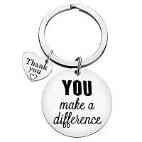 Thank You Gifts Appreciation Keychain You Make A Difference Keychain Thank You Gifts for Employee Coworker Volunteer Social Worker Appreciation Gifts for Teacher Mentor Nurse Special Education Gifts