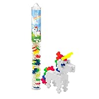 PLUS PLUS - Unicorn - 70 Piece Tube, Construction Building Stem / Steam Toy, Interlocking Mini Puzzle Blocks for Kids