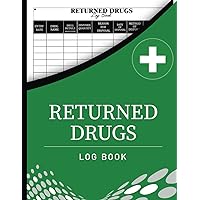 Returned Drugs Log Book: Medication Returns Book for Keeping Track of Your Returned and Expired Drugs, 120 Pages