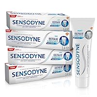 Sensodyne Repair and Protect Mint Toothpaste, Toothpaste for Sensitive Teeth and Cavity Prevention, 3.4 oz (Pack of 4)