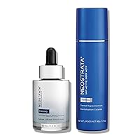 Tri-Therapy Lifting Serum Hyaluronic Acid 3D Volumizer with Dermal Replenishment Deeply Hydrating Night Cream (2 Items)