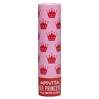 APIVITA Bee Princess Lip Balm, Softening, Moisturizing Lip Care With Apricot & Honey, Nourishing Natural Protectant for Dry, Cracked Lips, 0.16 Fl Oz