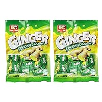 Chun Guang Ginger Coconut Candy (Ginger Coconut 5.6oz, 2pack)