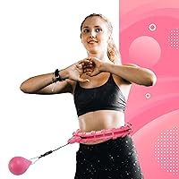 Hula Hoop Fitness Gear w/Counter - Abs Workout, Weight Loss & Burn Fat (Smart Weighted Hula Hoops, Stomach Exercises)