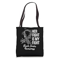 Her Fight Is My Fight Brain Tumor Awareness Tote Bag