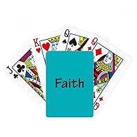 Faith Word Inspirational Quote Sayings Poker Playing Magic Card Fun Board Game
