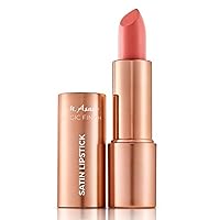 Magic Finish Satin Lipstick in fruity-fresh Melon Shade, Long-lasting, Silky matte finish without drying out, creamy texture nourishes with Hyaluronic Acid, lip stain & lip plumper, 0.14 Oz