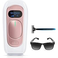 Laser Hair Removal for Women and Men Permanent IPL Hair Removal Device Upgraded to 999,900 Flashes Painless for Facial Legs Arms Bikini Whole Body Use