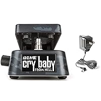 Dunlop DB01B Dime Crybaby From Hell Wah Pedal w/ Dunlop ECB-003 Power Supply