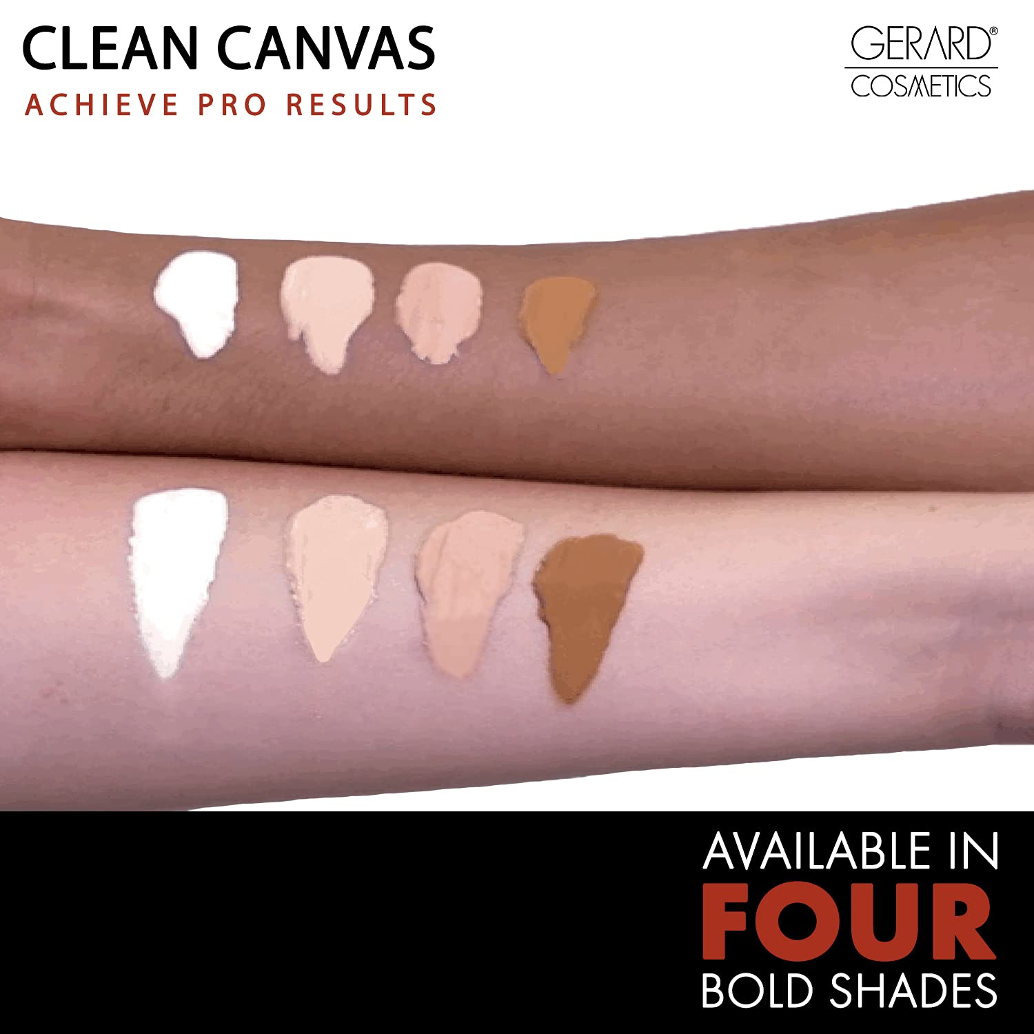 Gerard Cosmetics Clean Canvas Eye Concealer and Base - Smoothens Under Eye and Covers Blemishes - Extends Duration of Eyeshadow Wear - Evens Complexion - Keeps Makeup Color True - Fair - 0.14 oz