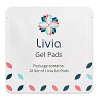 Livia Gel Pads, 6-Month Supply - Stick-on Pads for Period Cramps - Requires Livia Menstrual Pain Relief Device for Period Cramps - Made for Sensitive Skin - Each Pair Lasts One Full Menstrual Cycle