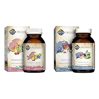 Organics Multivitamin for Women and Men, 120 Tablets Each, Vegan Whole Food Vitamins