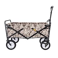 Trolleys, Folding Shopping Cart Garden Trolley Cart Portable Heavy Duty Wagon Children's Luggage Cart with Rubber Wheels for Outdoor Camping, Double Brake with Ball Bearing/a