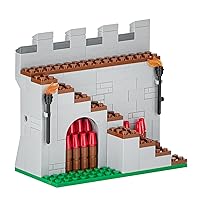 MOOXI-MOC 169Pcs Medieval Castle Wall Stairs Building Block Set.It is a Great Way to Encourage Imagination and Creativity in Your Children.