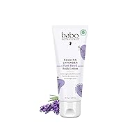 Babo Botanicals Calming Lavender Body Lotion - Relaxing Chamomile & Lavender - Vegan- For all ages- Scented with Lavender fragrance