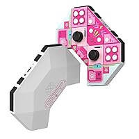 PB Tails Metal Wireless Steam Controller for PC Windows, Switch, Steam Deck, Raspberry Pi, Andriod, IOS, Smart TV, Portable Mini Gaming Controller with Dual Vibration/6-Axis Motion Sensor/Turbo/Wake-Up - Pink