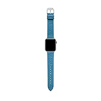 Ted Baker Light Blue Saffiano Leather Strap Logo & Magnolias for Apple Watch® (Model: BKS38S210B0)