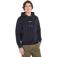 Tommy Hilfiger Men's Logo Tipped Pullover Hoodie, Blue