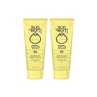 Kids SPF 50 Clear Sunscreen Lotion | Wet or Dry Application | Reef Friendly (Octinoxate & Oxybenzone Free) Broad Spectrum UVA/UVB Sunscreen | 6 oz (Pack of 2)