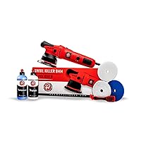 Adam's Polishes 9mm Dual Action Car Polisher (Polishing Kit) - Buffer Car Scratch Remover for Car Detailing | Includes Polish, Compound & Pads