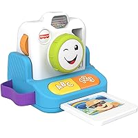 Fisher-Price Laugh & Learn Click & Learn Instant Camera, Early Role Play Toy with Music and Light for Baby and Toddlers 6-36 Months
