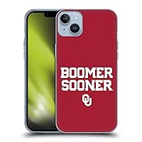 Head Case Designs Officially Licensed University of Oklahoma OU Boomer Soft Gel Case Compatible with Apple iPhone 14 Plus