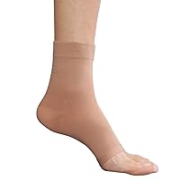 Therafirm Moderate 20-30mmHg Support Open Toe Anklet - Large - Beige