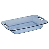 Pyrex 3 Quart 2.85L Easy Grab Oblong Atlantic Blue