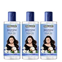 Jasmine Coconut Hair Oil with Vitamin E for Super Shiny Hair, Non-sticky Hair Oil