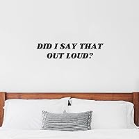 Walls Decals did I Say That Out Loud Wall Art Decals Design Your Own Wall Quote for Living Room Family Wall Decals 22 Inch