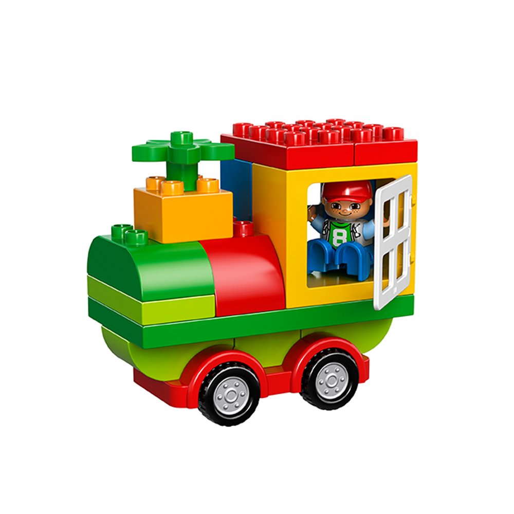 LEGO DUPLO All-in-One-Box-of-Fun Building Kit 10572 Open Ended Toy for Imaginative Play with Large Bricks Made for Toddlers and preschoolers (65 Pieces)