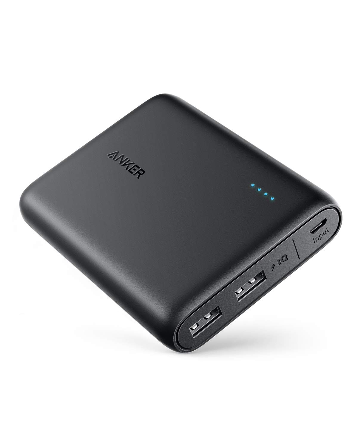 Anker PowerCore 13000 Power Bank - Compact 13000mAh 2-Port Ultra Portable Phone Charger with PowerIQ and VoltageBoost Technology for New Airpods, iPhone X/ 8/ 8 Plus, iPad, Samsung Galaxy