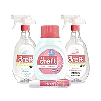 Baby Gifts Set by Dreft, Baby and Mom Gift Set with Liquid Laundry Detergent, Laundry Stain Remover, Stain Remover Pen & All Purpose Cleaner Spray, Great for Baby Showers