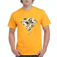 Xekia Black and White Camouflaged Swag Hip Hop Fashion People Gifts Men's T-Shirt Tee XXXX-Large Gold