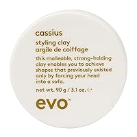 EVO Cassius Hair Styling Clay - Adds Texture with Long Lasting Style - 90g / 3.1 oz