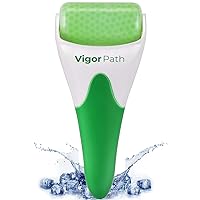 VIGOR PATH Ice Roller for Face, Eyes & Skin Care - Womens Gifts for Relaxation, Pain Relief & Anti-Aging - Face Roller Massager for Puffiness, Wrinkles & Migraine (Green)