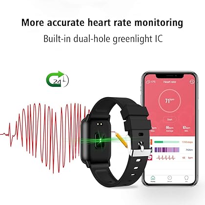 L8star Fitness Tracker, Smart Watch with Heart Rate Monitor Step Calorie Counter Sport Fitness Watch Sleep Monitoring Activity Tracker for Men and Women