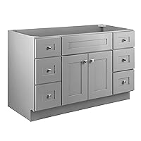 Design House Brookings Bathroom Vanity Cabinet, 48 x 21, Gray