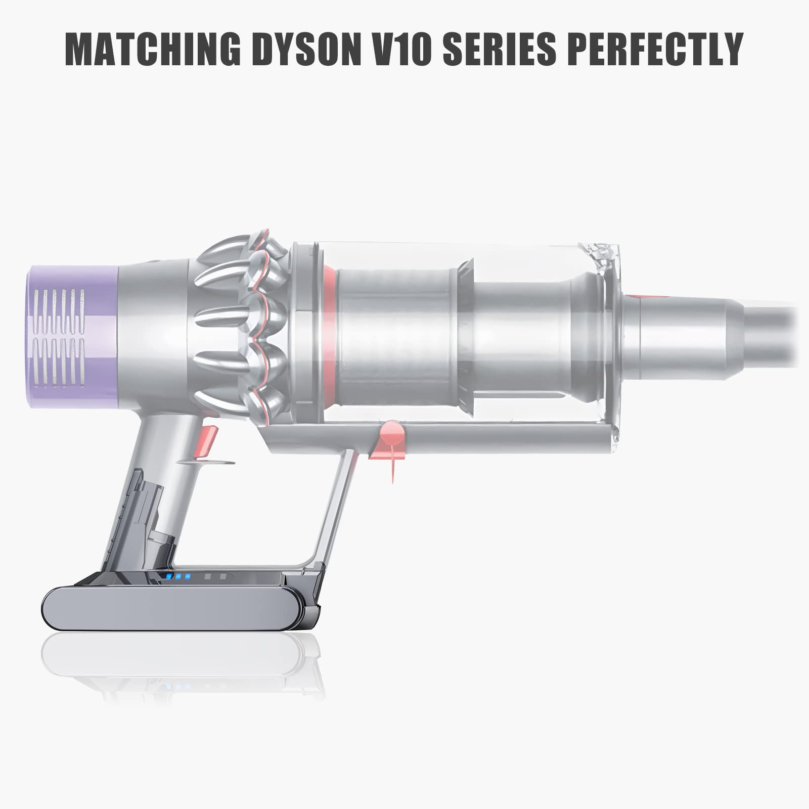 Evary 25.2V V10 Battery for Dyson V10 Battery Replacement 5000mAh, Compatible with Dyson V10 Animal V10 Absolute V10 Fluffy V10 Motorhead Cordless Stick Vacuum Cleaner