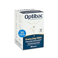 Optibac Probiotics Every Day MAX - Advanced Vegan Probiotic Supplement for Digestion, Gut Health & Immune Support, 75 Billion CFU - 30 Capsules