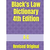 Black's Law Dictionary 4th Edition: Revised Original Black's Law Dictionary 4th Edition: Revised Original Paperback Hardcover