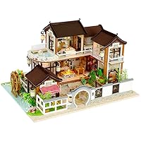 New DIY Miniature Dollhouse Wood Miniature Handmade Doll Houses Furniture Model Kits Box Handmade Toys Children Gifts