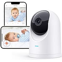 Baby Monitor - 2K Ultra HD Video Baby Monitor with Camera and Audio - Baby Camera Monitor WiFi Smartphone with Night Vision, Video Recording, App Control, Motion Detection/Tracking, 2-Way Audio