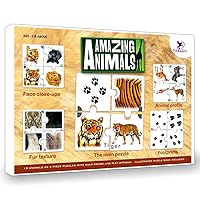ToyKraft: Amazing Animals Jigsaw Puzzles, Match It Animals, Learning Toys for Kids 5-7 Year Olds, Montessori Toys Games