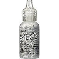 RANGER SGG01-911 1/2-Ounce Stickles Glitter Glue, Silver