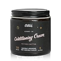O'Douds Conditioning Cream - Natural Hair Styling Cream & Leave In Conditioner with Light Hold & Medium Shine - Shea Butter, Aloe Vera & Castor Oil - Mandarin & Vanilla Scent (4oz)