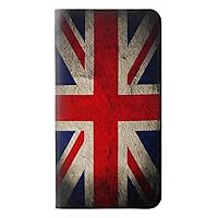 jjphonecase RW2894 Vintage British Flag PU Leather Flip Case Cover for Samsung Galaxy S24